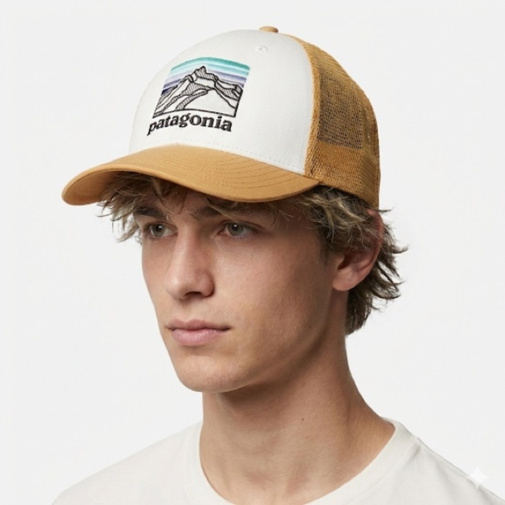 Patagonia Mesh Trucker Hat Organic Cotton Snapback One Size